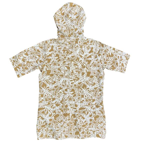 Quacker Factory Hoodie Womens XXS Full Zip Short Sleeve Embellished Starfish - Picture 2 of 8